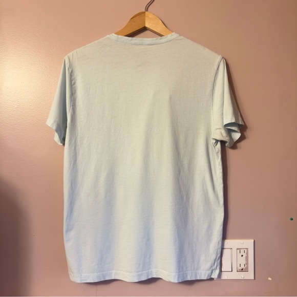 J.Crew Crewneck Shortsleeve Shirt Light Blue Women Size M - Picture 8 of 8